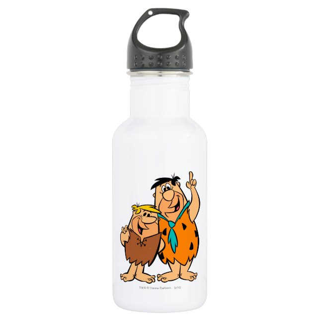 Barney Rubble and Fred Flintstone 532 Ml Water Bottle (Front)