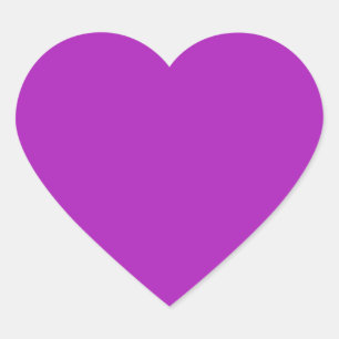  Barney (solid colour)  Heart Sticker