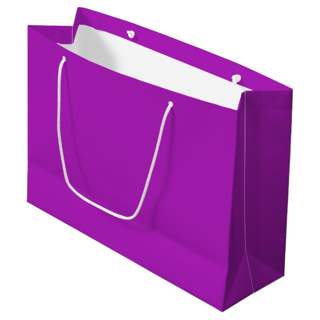  Barney (solid colour)  Large Gift Bag (Front Angled)