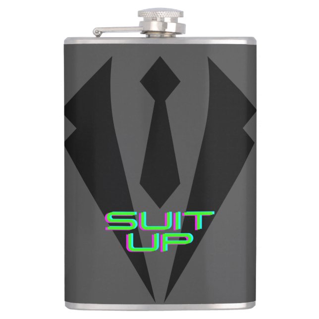 Barney Stinson "Suit Up" Flask (Front)