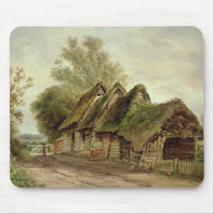 Barns at Flatford (oil on canvas) Mouse Mat