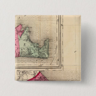 Barnstable, Dukes, Nantucket counties 15 Cm Square Badge