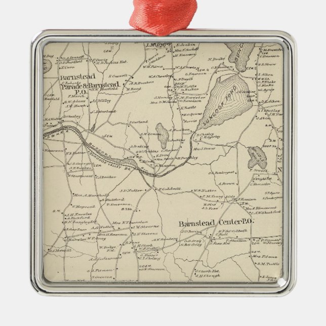 Barnstead, Belknap Co Metal Tree Decoration (Front)