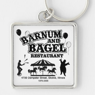 Barnum and Bagel Restaurant, Skokie, Illinois Key Ring