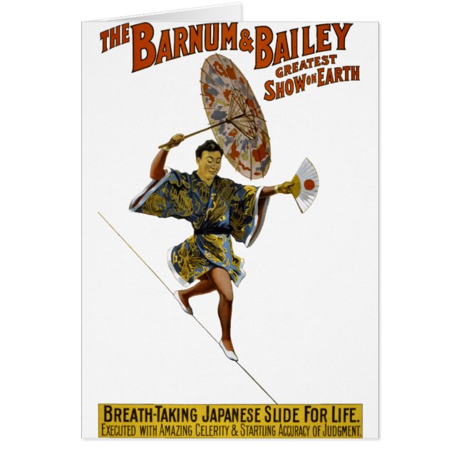 Barnum and Bailey: Japanese Tight-rope Walker (Front)