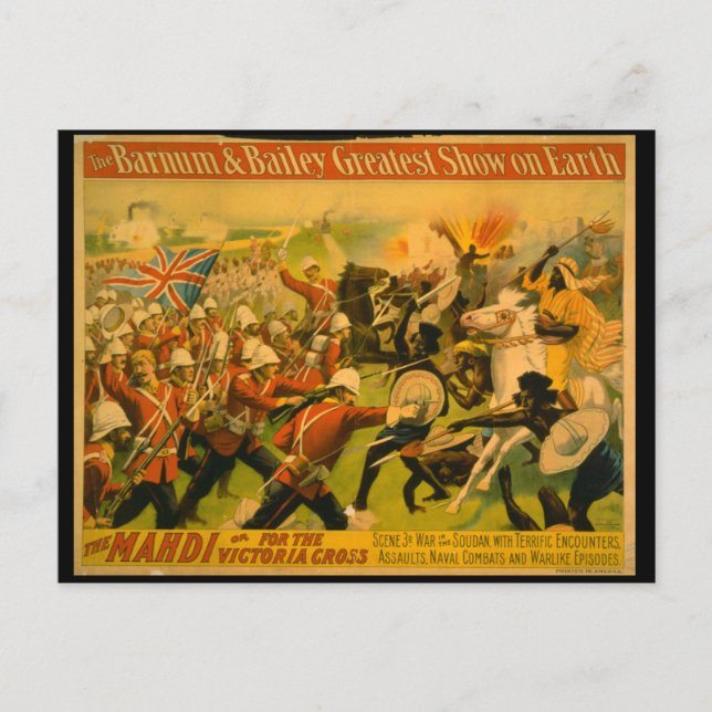 Barnum & Bailey Circus Poster Postcard (Front)