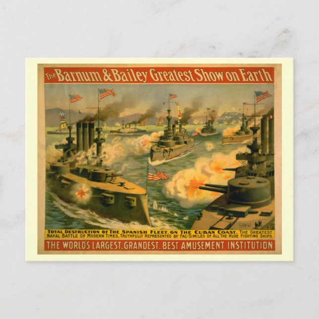 Barnum & Bailey Circus Poster Postcard (Front)