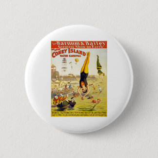 Barnum & Bailey Coney Island Water Carnival 6 Cm Round Badge