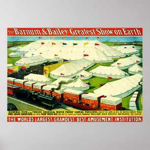 Barnum & Bailey ~ Vintage Circus Poster. Poster