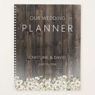 Barnwood and Daisies Rustic Wedding Planner