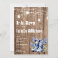 Barnwood & Blue Bonnet Bridal Shower