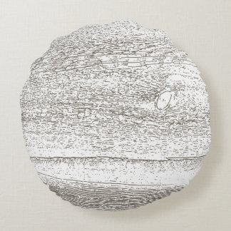 Barnwood Home Decor Round Cushion
