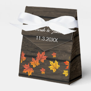 Barnwood Rustic Fall wedding favour box