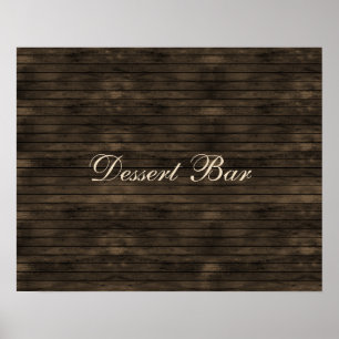 barnwood rustic wedding sign poster