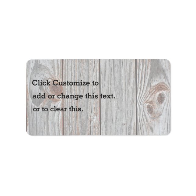 Barnwood Wall Label (Front)