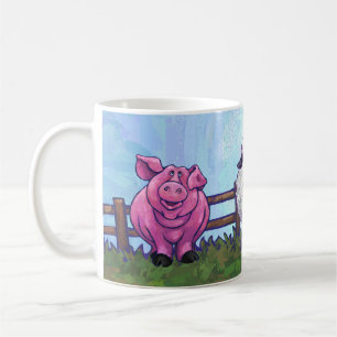 Barnyard Animal Mug Blue Sky