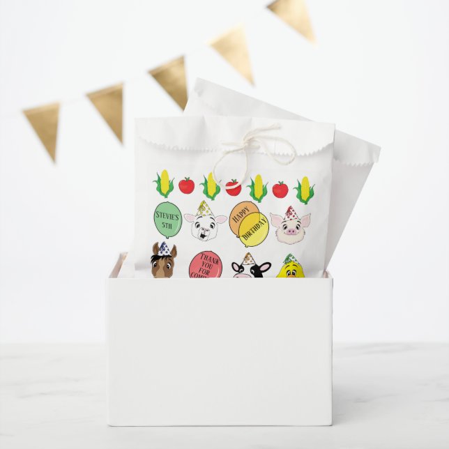 Barnyard Animals Party Favour Bags (Party)