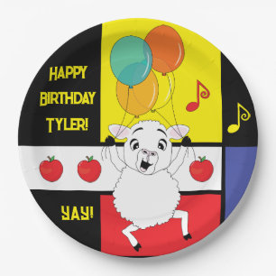 Barnyard Animals Sheep Birthday Party Paper Plates
