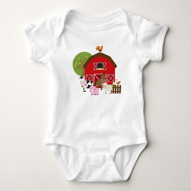 Barnyard baby jersey bodysuit (Front)