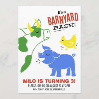 Barnyard Bash Invitation