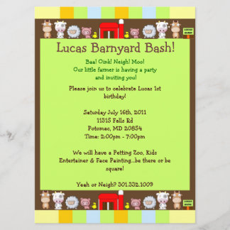 Barnyard Bash Invitation