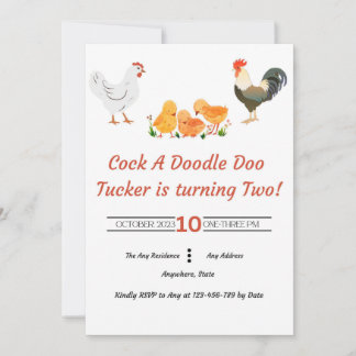 Barnyard Birthday Invitation