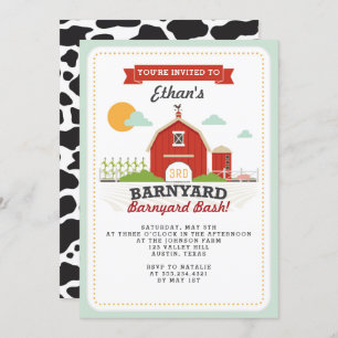 Barnyard Birthday Party Invitation