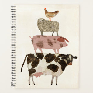 Barnyard Buds - Cow, Pig, Sheep, and Hen Planner
