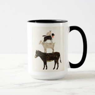 Barnyard Buds - Donkey, Goat, Dog, Cat Mug