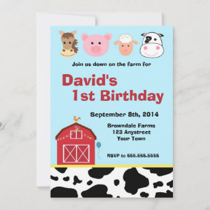 Barnyard Farm Invitation