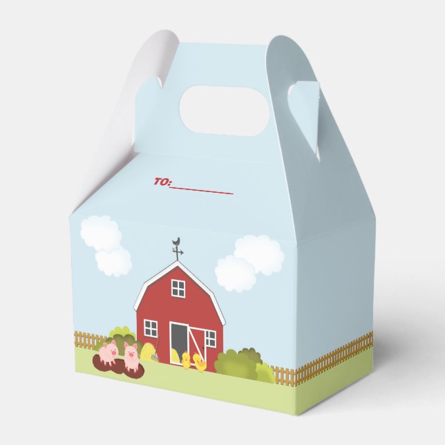 Barnyard Favour Box (Front Side)