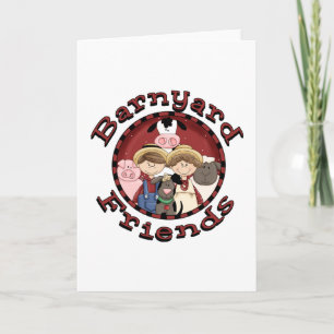 Barnyard Friends Tshirts and Gifts Card