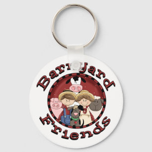 Barnyard Friends Tshirts and Gifts Key Ring
