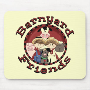 Barnyard Friends Tshirts and Gifts Mouse Mat