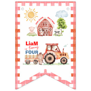 Barnyard Fun Any Age Birthday Bunting