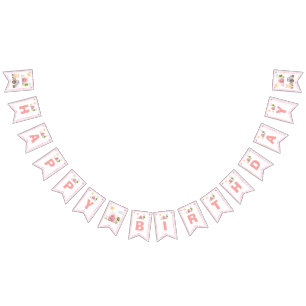 Barnyard Fun Pink 2nd Birthday Bunting