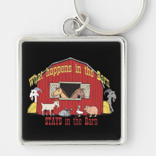 Barnyard Goat Key Ring