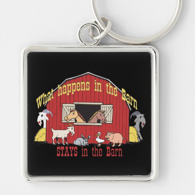 Barnyard Goat Key Ring (Front)