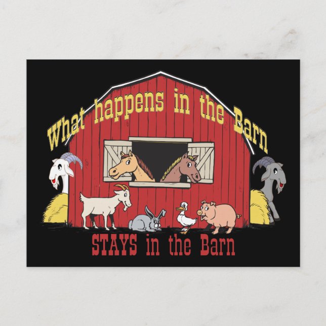 Barnyard Goat Postcard (Front)