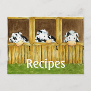 Barnyard Grapevine Recipe Card