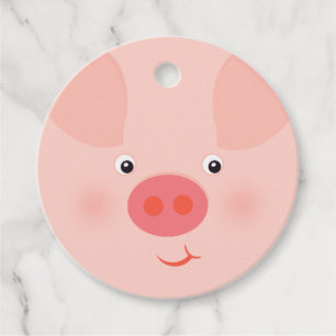 Barnyard Piggy Favour Tags