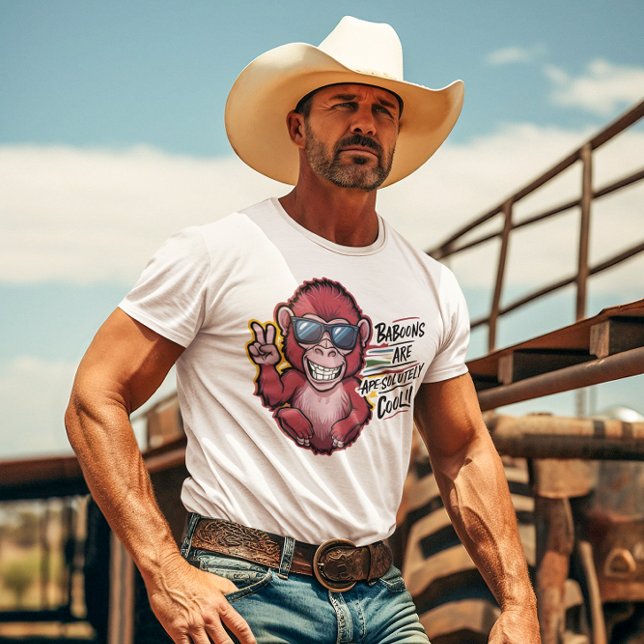 Baron Baboon Shades: Baboon Are Cool T-Shirt (Creator Uploaded)