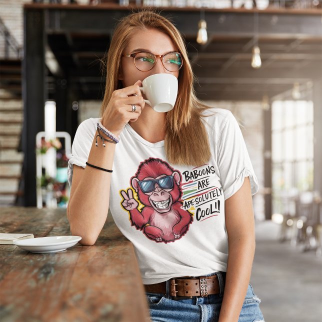 Baron Baboon Shades: Baboon Are Cool T-Shirt (Creator Uploaded)