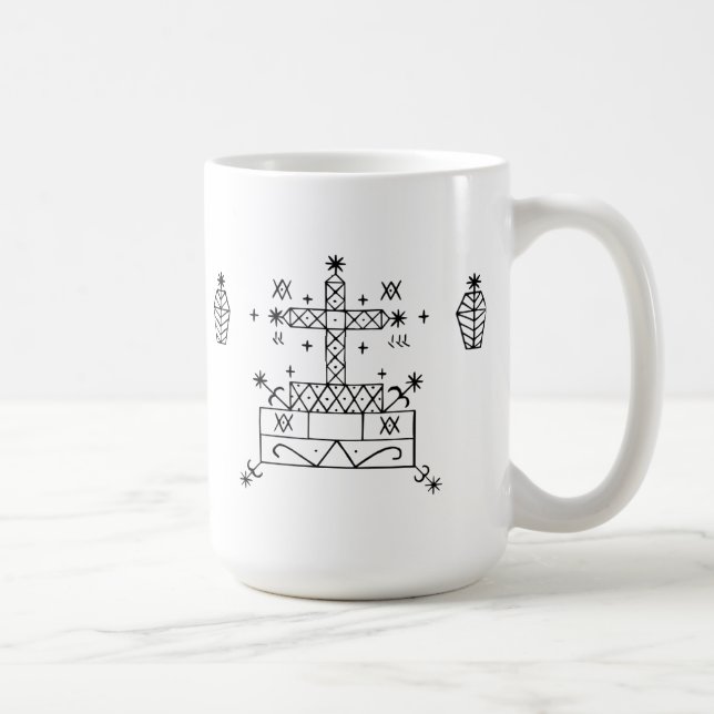 baron samedi veve coffee mug (Right)