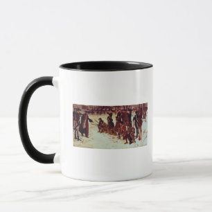 Baron von Steuben drilling American recruits Mug