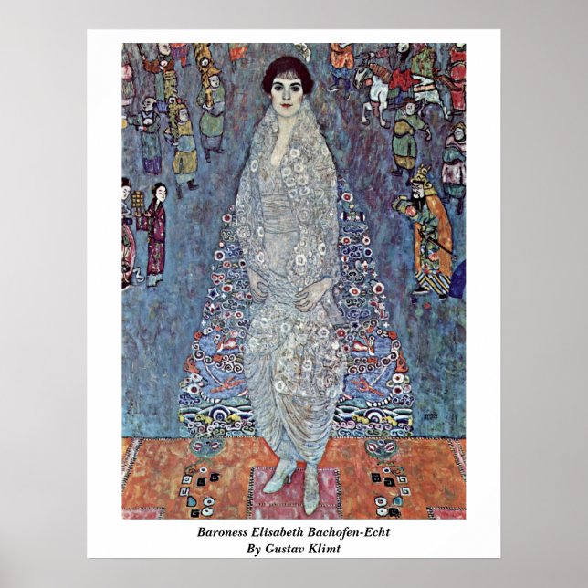 Baroness Elisabeth Bachofen-Echt By Gustav Klimt Poster (Front)