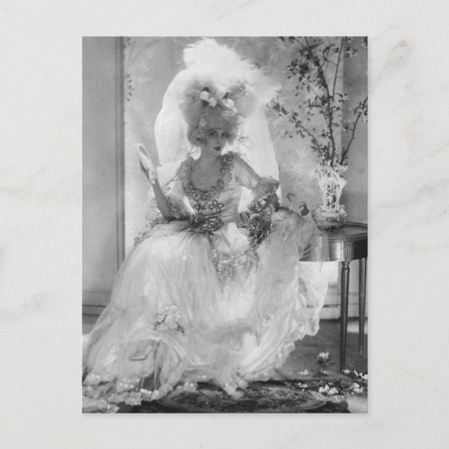 Baroness in Wedding Dress Postcard (Front)