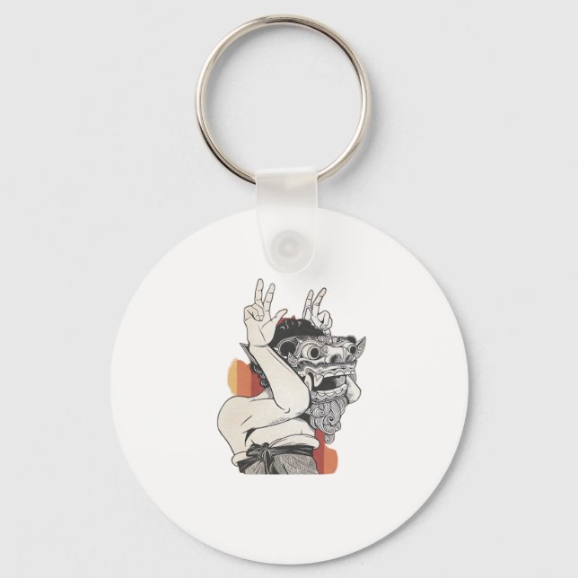 Barong Peekaboo Key Ring (Front)