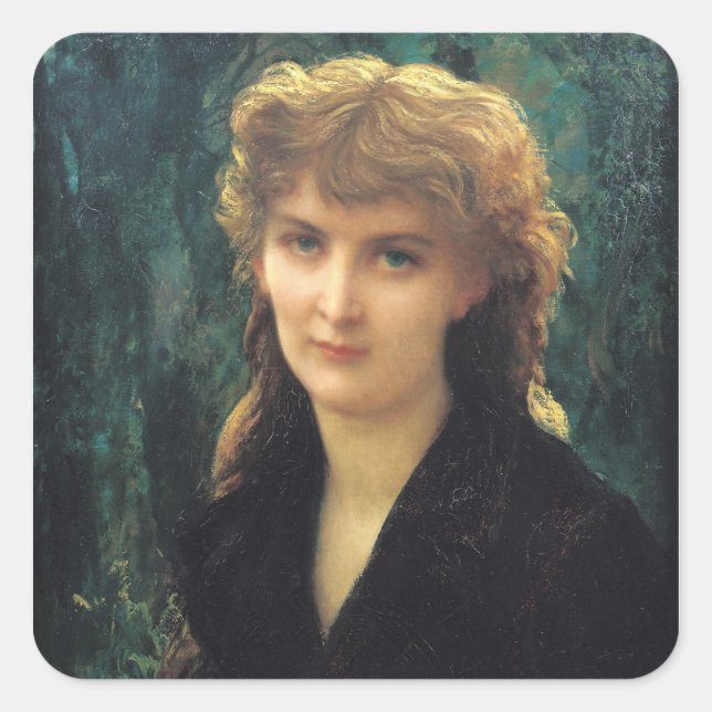 Baronness Eleonore d'Uckermann  1884 Square Sticker (Front)