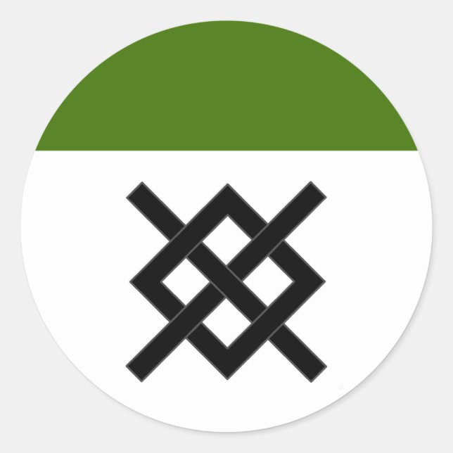 Barony of Altavia Populace Badge Classic Round Sticker (Front)